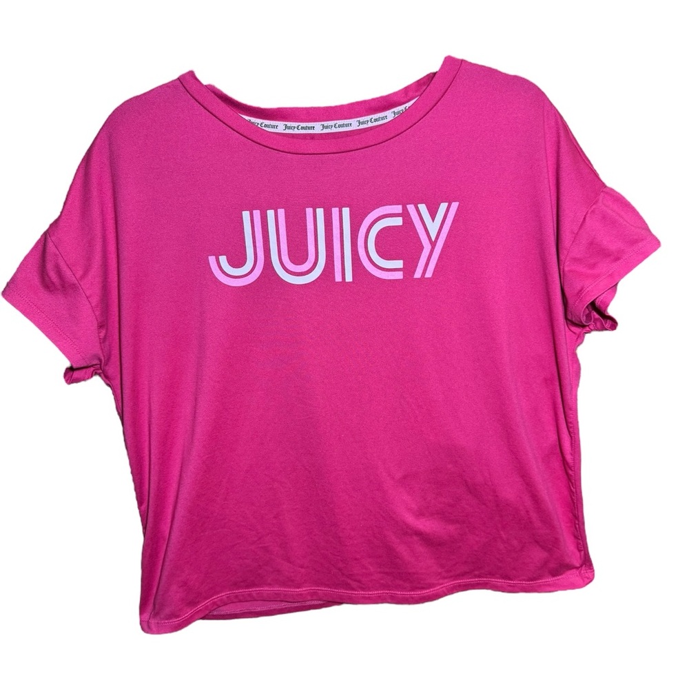Women’s Y2K Juicy Couture “Juicy” Hot Pink Tee Size Large